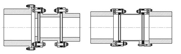  TBP，TBF型 聯(lián)軸器簡圖